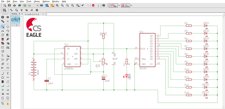 Eagle Tutorial 2/4 - Drawing schematics in EAGLE PCB Design Software